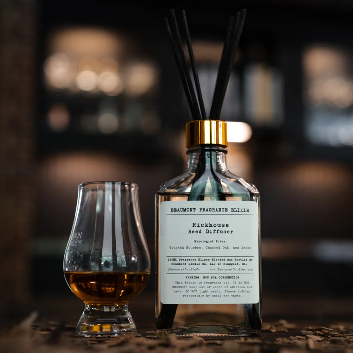 Bourbon Inspired Rickhouse Elixir Reed Diffuser