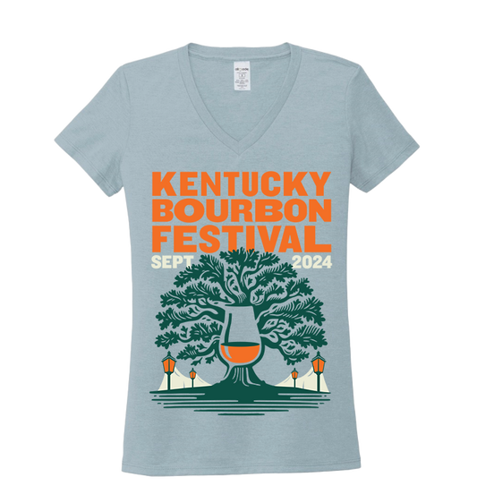 2024 Kentucky Bourbon Festival Ladies V-Neck Tee